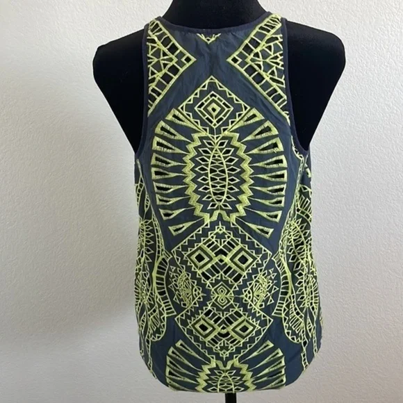 Tart embroidered Neon Green Tank Top - Picture 4 of 6
